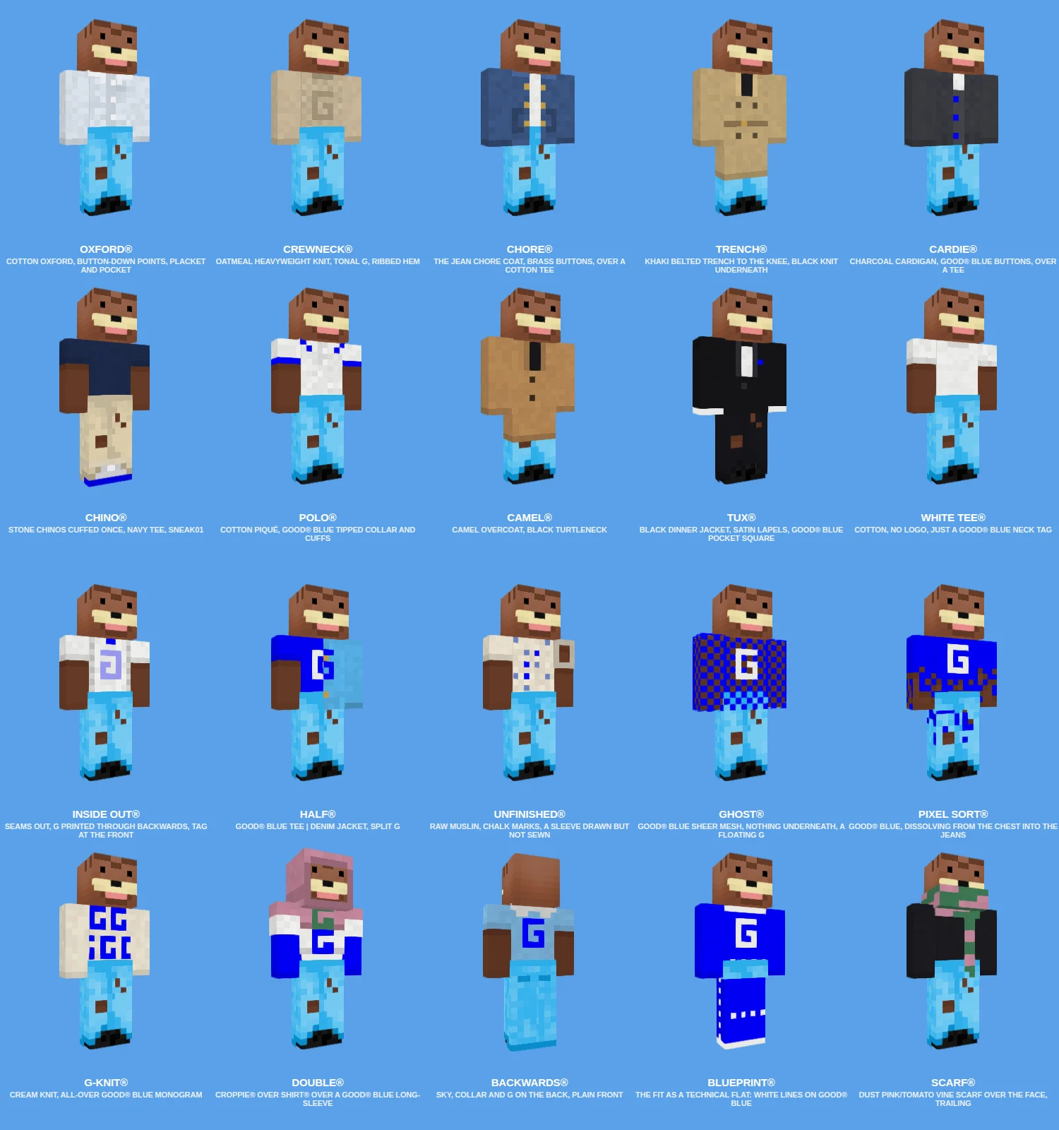 Twenty essentials sketched on one player.