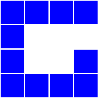 The Gen 1 G: four by four, square and closed.